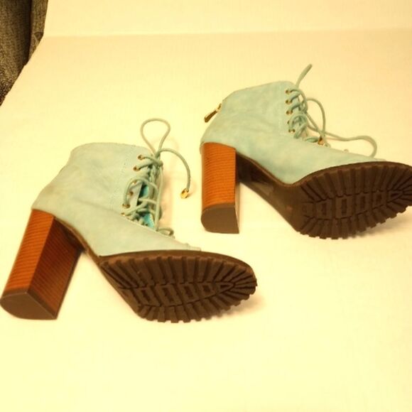 - Love Athena high heel open toe lace up ankle boots - Picture 9 of 10